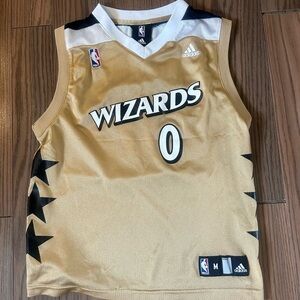 NBA Tan and White Wizards Jersey